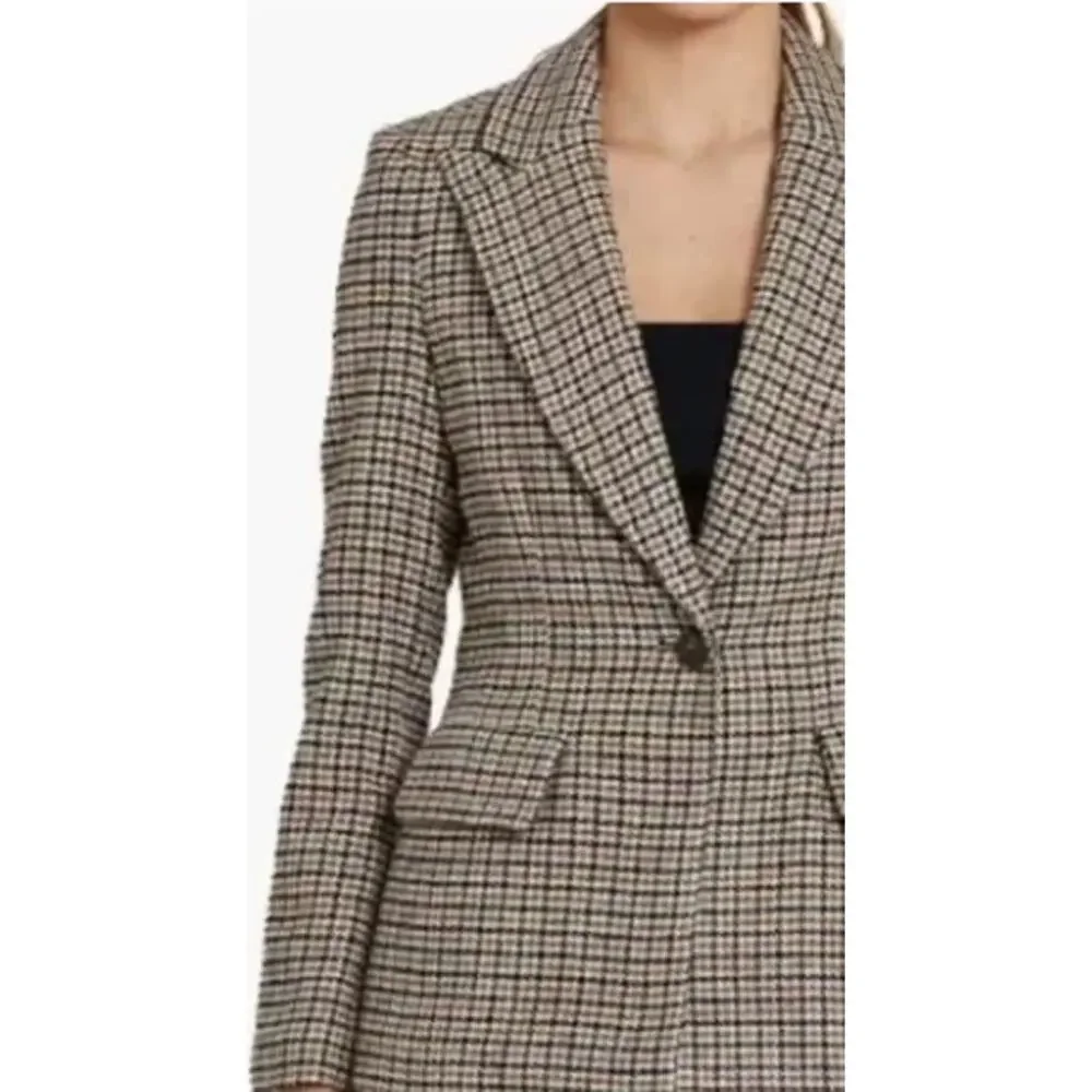 Amanda Uprichard Aldridge Houndstooth Blazer Size Medium‎